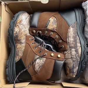 Herman Survivors Men's Realtree Camo Waterproof Hunting Boots 10 1/2 W